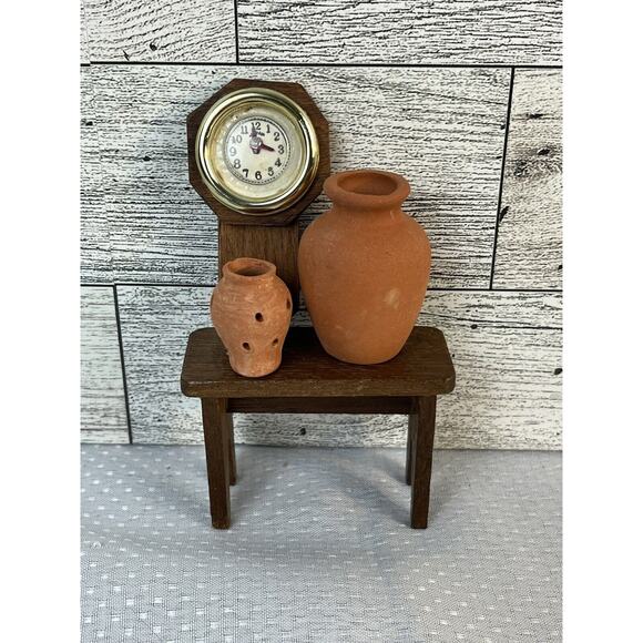 Vintage Wood Miniature Doll House Furniture- Some New - Picture 4 of 12